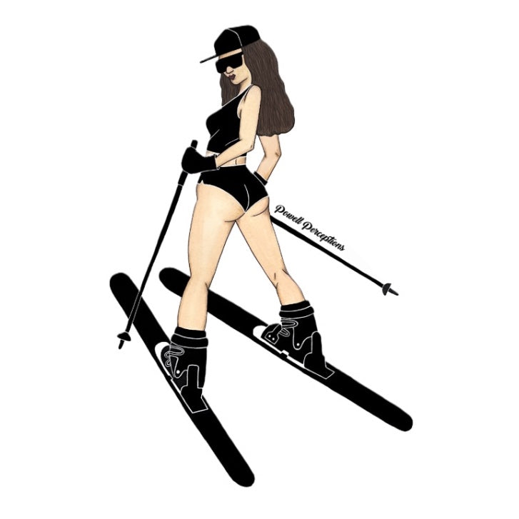 sASSy Skier Sticker