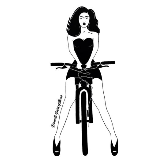 Straddle the Saddle Sticker